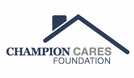 a logo for champion cares foundation