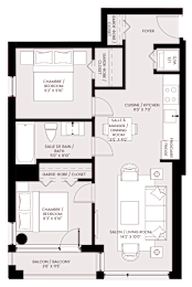 bedroom floor plan of the residence 1125 sq ft