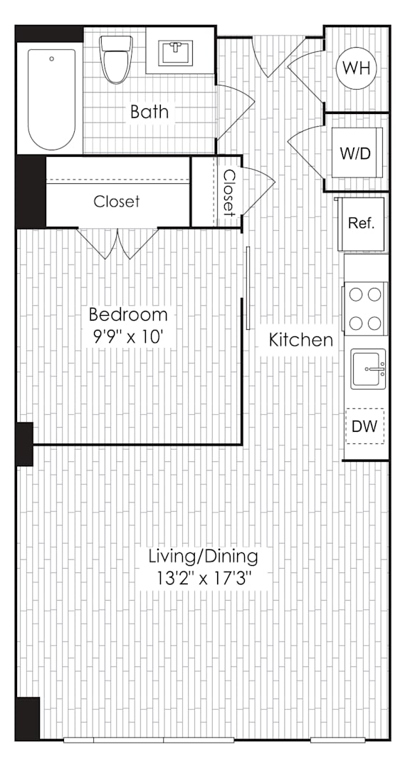 S3 floor plan at Dock 79, Washington, District of Columbia