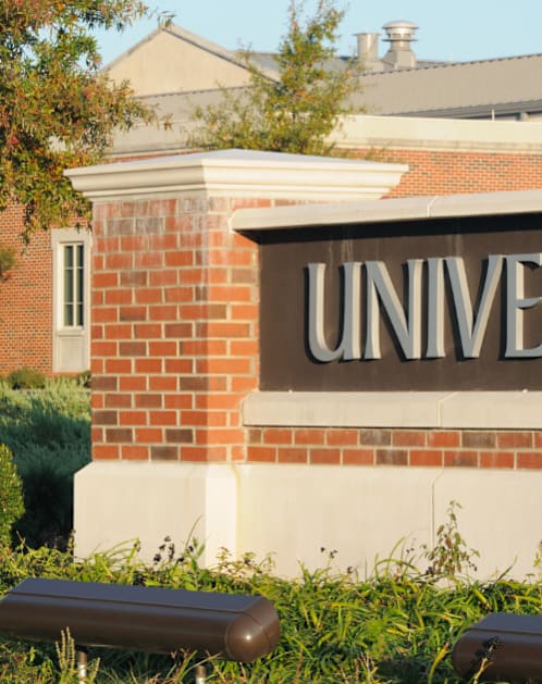 University sign at Rivers at Bluegrass, Lexington, KY, 40503