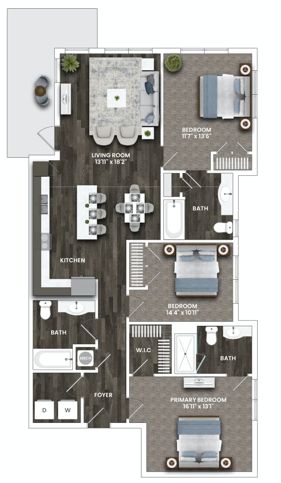 Studio, 1, 2 & 3 Bed Apartments in Ybor City, Tampa La Unión
