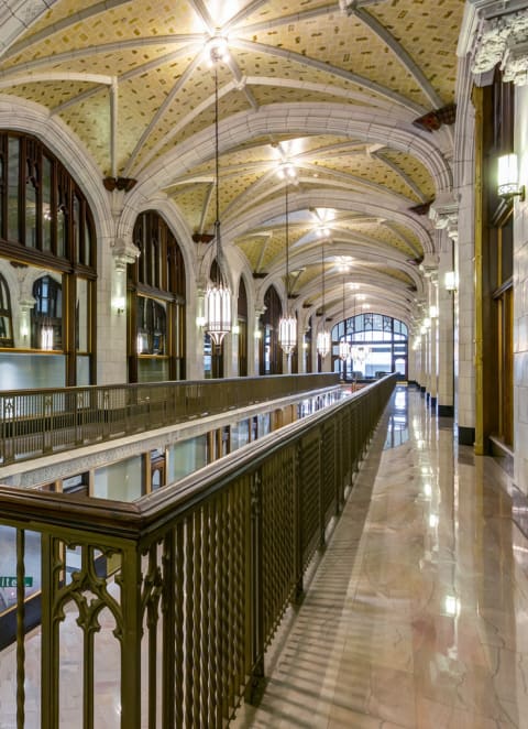 Hallway at Arcade Apartments, Missouri