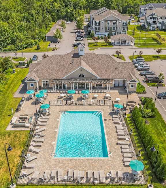 Swimming pool at The Beacon at Gateway Apartments, Scarborough, ME, 04074