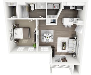 Lexington Farms - A1R - 3D floor plan