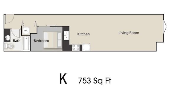 7 Hills Apartments in Seattle, Washington K Floor Plan