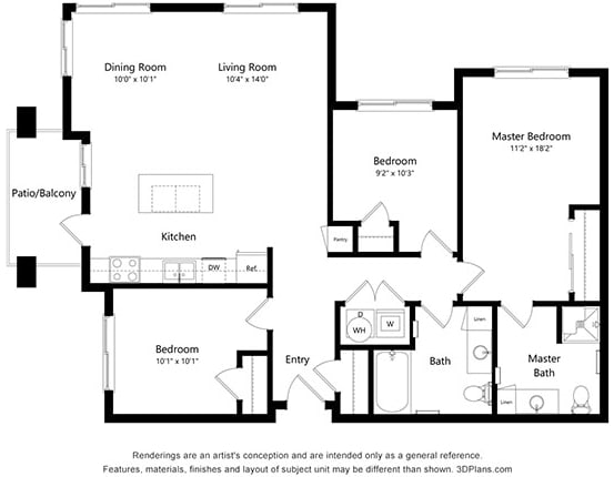 Solstice of Mesa_3 Bedroom