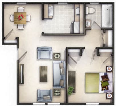 1 bedroom Croydon Manor Apartments Silver Spring