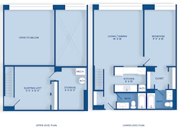 B1 Floor Plan at Tindeco Wharf, Baltimore, Maryland