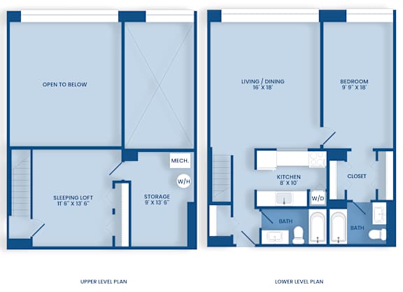 B1 Floor Plan at Tindeco Wharf, Baltimore, Maryland