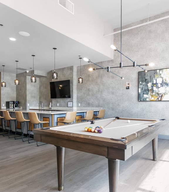 Game room at 1188 Lofts in Bridgeport, CT, 06604