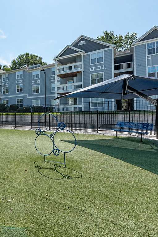 Dog Park with Agility Course at The Village Apartments, Raleigh