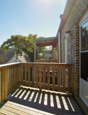 Spacious balcony