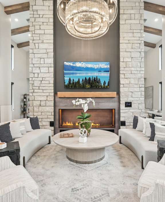 Lounge room at The Garrison Luxury Apartment Homes, Fountain, CO
