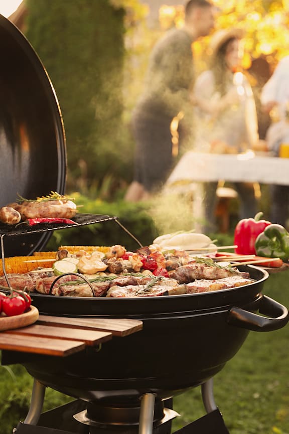 BBQ area at Condor Garden Apartments, Ohio