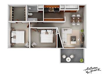 B3 Floor Plan at Autumn Park, South Dakota