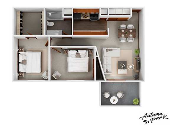 B3 Floor Plan at Autumn Park, South Dakota