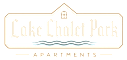 Lake Chalet Park Apartments logo on a black background.