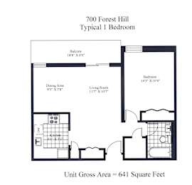 Forest Hill Towers One Bedroom Image