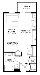 Studio at The Prescott Luxury Apartments in Austin TX