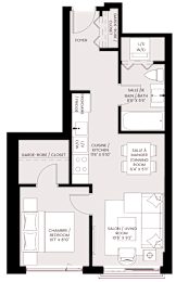 bedroommask floor plan of the residence