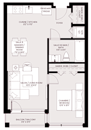 bedroom floor plan of the loft apartment