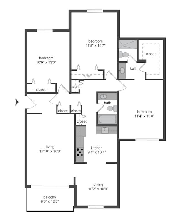 3 bedroom