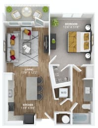 bedrooms floor plans at The Alibi at Lake Lilly