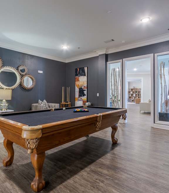 Billiards Table at Arlo Luxury Apartment Homes, Little Rock