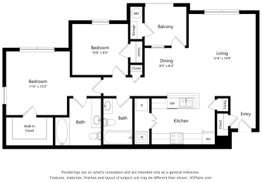 2 bed 2 bath at Sandy Creek Apartments, Texas