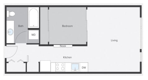 Sparc Apartments 1x1 Building A Floor Plan