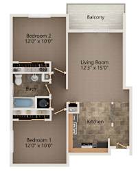 bedroom floor plan | the mansions on the park