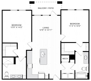 Floor Plan  Tapestry East Bay Apartments Homes in Apollo Beach Florida