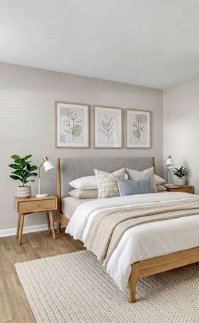 Primary Bedroom at Bridgewater Apartments in Duluth, GA, 30096