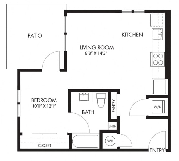 LVB Apartments 2D Floor Plan Unit S1