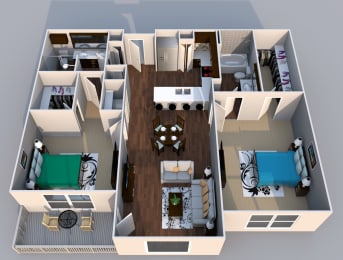 2 Bedroom Apartment  at EdgeWater at City Center, Lenexa, 66219