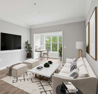 Bright and Modern Living Room at Midtown at Camp Springs, Camp Springs, MD