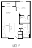 Alton Southern Highlands Apartments in Las Vegas, Nevada A1 Floor Plan