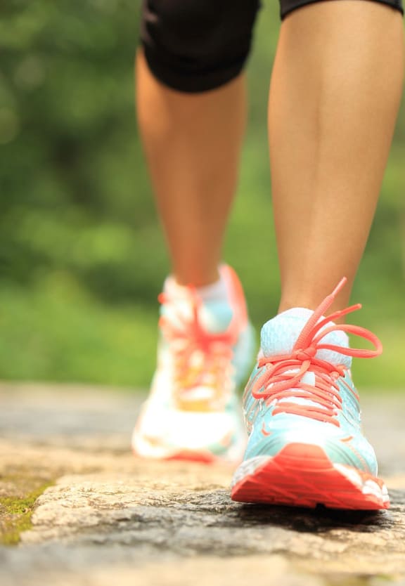 Walking Shoes at The Crest on Hampton Hollow, Silver Spring, Maryland