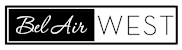 A logo with the words "Bel Air" and "WEST" on a green background.