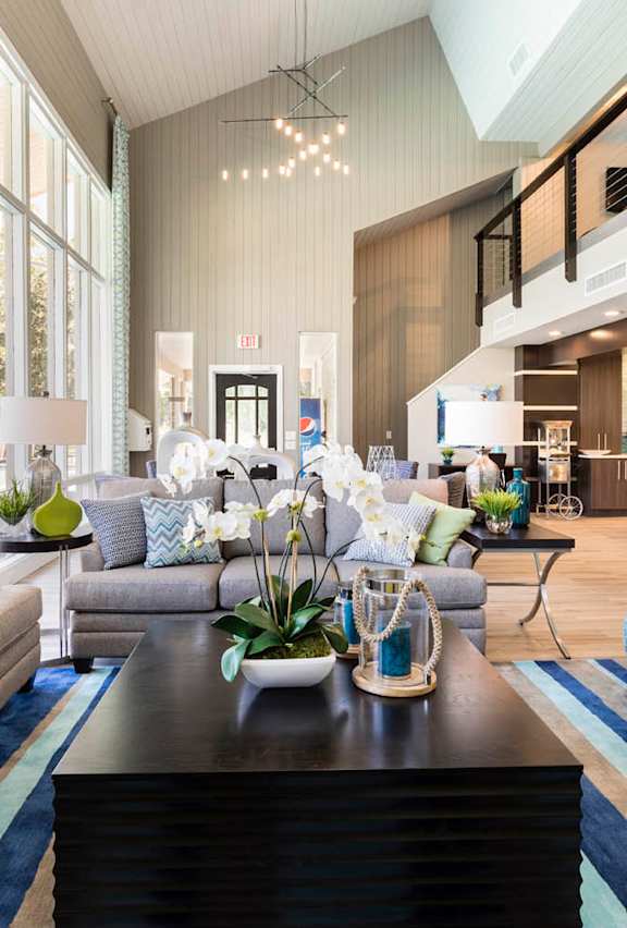 Lounge with Couches at Sanford Landing Apartments, Sanford, Florida