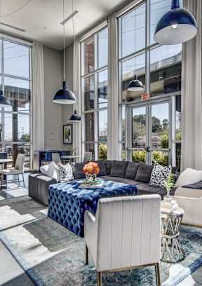 Modern Lounge Area at Republic at Alamo Heights, San Antonio, TX