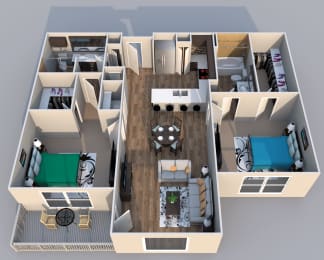 Baldwin Floor Plan  at EdgeWater at City Center, Lenexa, KS, 66219