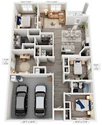 4 Bed 2.5 Bath Floor Plan | 1,764 Sq. Ft. at Valley Ridge in Georgia, 30741
