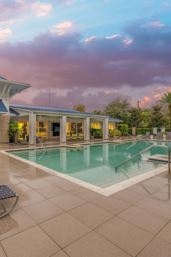 the pool area at the resort at longboat key club
