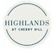A logo with the text "Highlands at Cherry Hill" in the center.