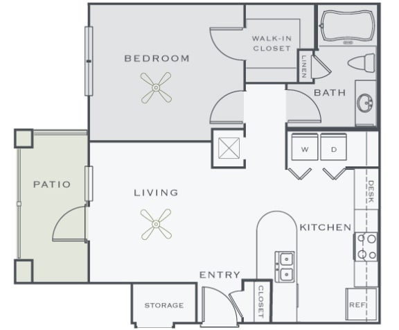 Corbin Greens Apartments - A1 - 1 bedroom and 1 bath