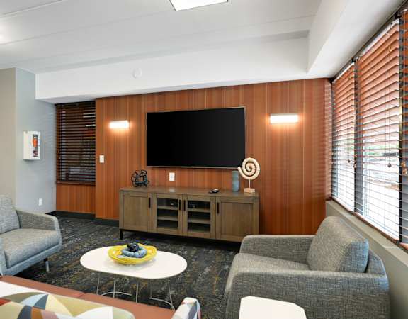 Clubroom With TV at Park Pointe, St. Louis Park, MN, 55426