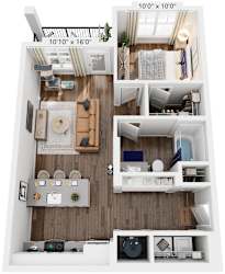1 Bed 1 Bath | 678 Sq. Ft. at Farmhaus Apartments in Madison, AL, 35757