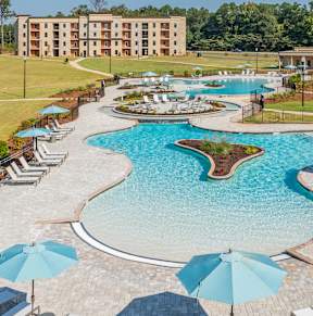 our apartments have a large pool for residents to enjoy