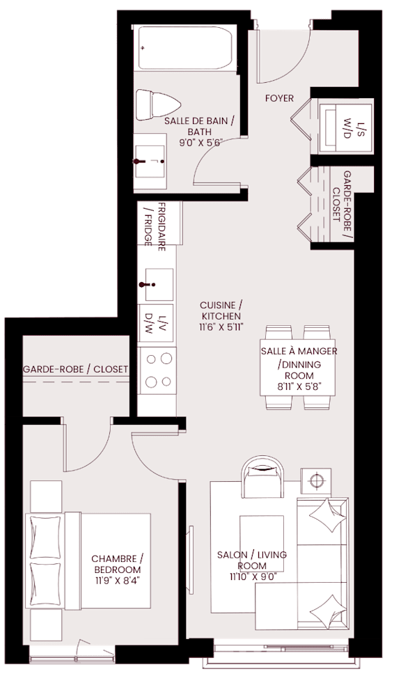 bedroommask floor plan of the residence